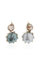 Lfrank One-of-a-kind Pearl And Diamond Slice Earrings