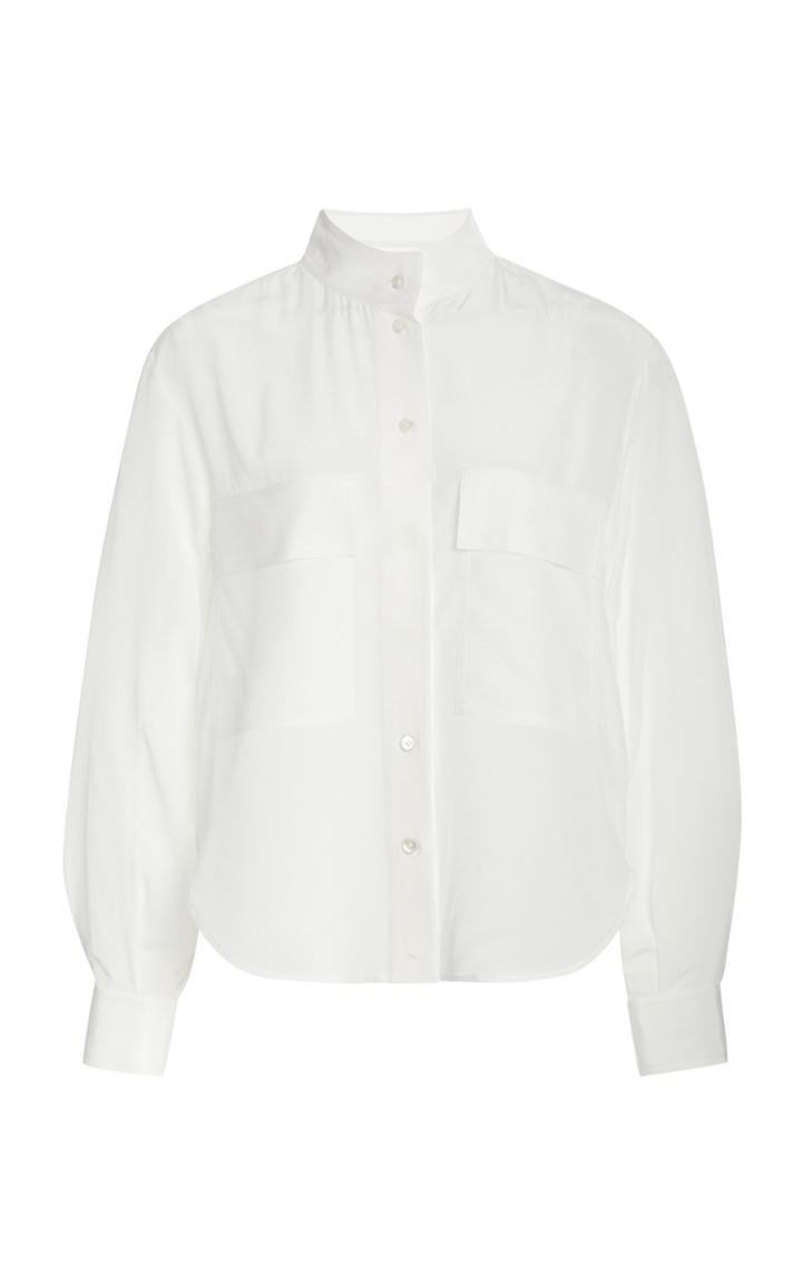 Frame Clean Safari Silk Shirt