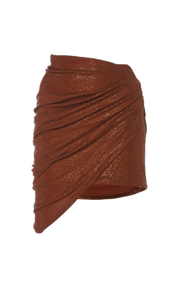 Alexandre Vauthier Asymmetric Sequin Mini Skirt