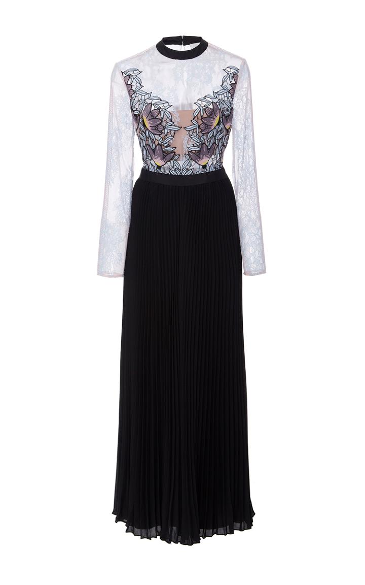 Self Portrait Moni Lace Pleated Dress