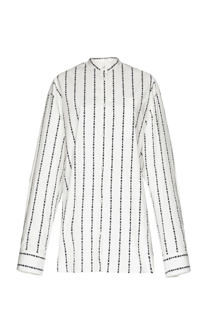 Msgm Mini Striped Tunic Shirt