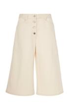 Rosetta Getty Flared Cotton-blend Bermuda Shorts