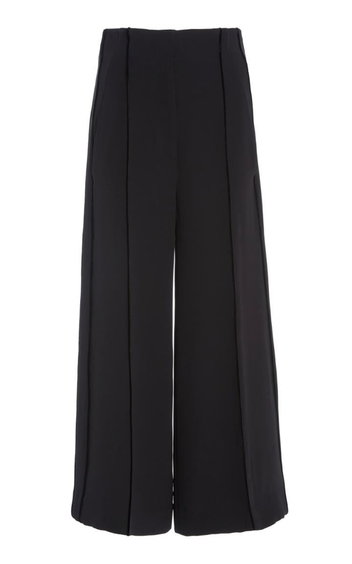 J. Mendel Velvet Striped Wide Leg Pant