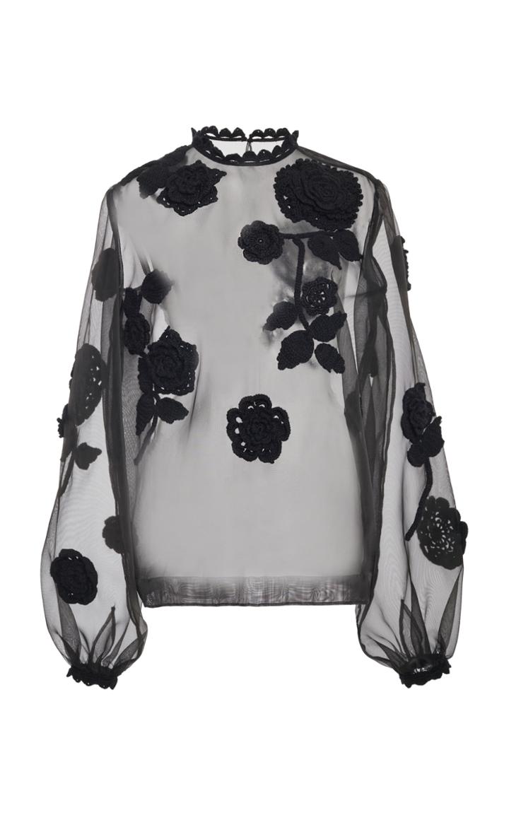Moda Operandi Dolce & Gabbana Embroidered Tulle Top
