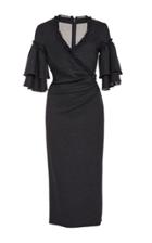 Oscar De La Renta Ruffle-trimmed Jersey Dress