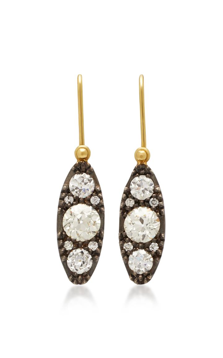 Sylva & Cie Lori 18k Gold, Sterling Silver And Diamond Earrings