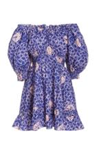 Ulla Johnson Shibori Printed Poplin Mini Dress