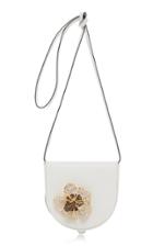 Loewe Heel Flower Broach Leather Pouch Crossbody Bag