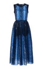 Emilia Wickstead Maidy Python-patterned Lam Midi Dress