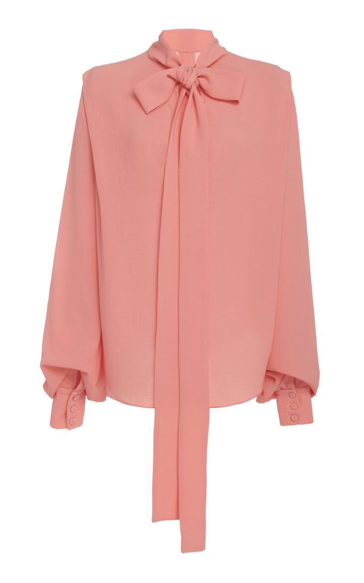 Emilia Wickstead Brunhilda Tie Neck Blouse