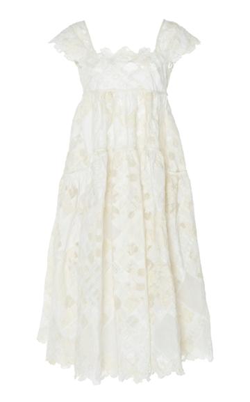 Cecilie Bahnsen Tove Cotton Eyelet Dress