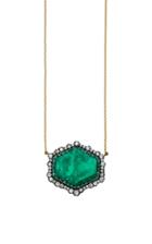 Moda Operandi Kimberly Mcdonald X Muzo 18k Gold And Muzo Emerald Pendant