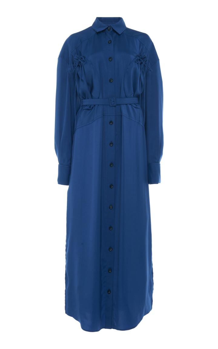 Jacquemus La Robe Valmy Belted Cotton-poplin Maxi Dress