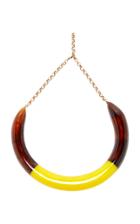 Vanda Jacintho Tortoise And Yellow Bicolor Choker