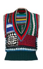 Burberry Deep-v Embroidered Tank Top