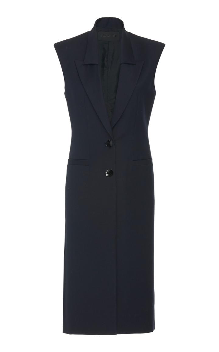 Jeffrey Dodd Sleeveless Wool Tailored Jacket
