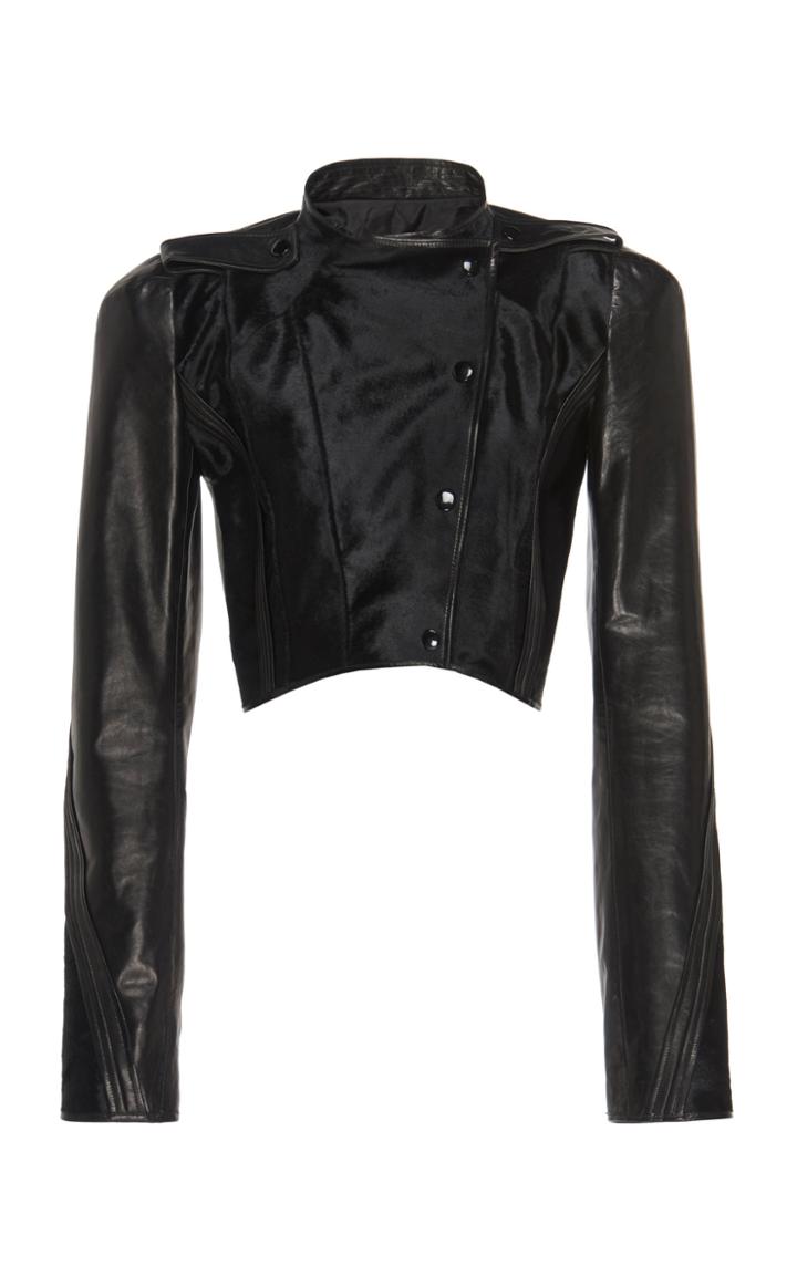 Olivier Theyskens Norse & Nasta Leather Bolero Jacket