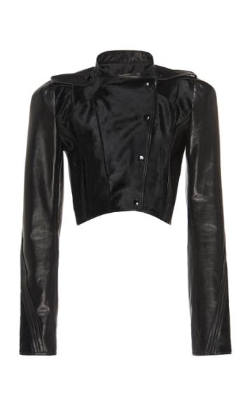Olivier Theyskens Norse & Nasta Leather Bolero Jacket