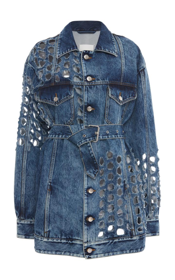 Moda Operandi Maison Margiela Belted Denim Jacket Size: 38