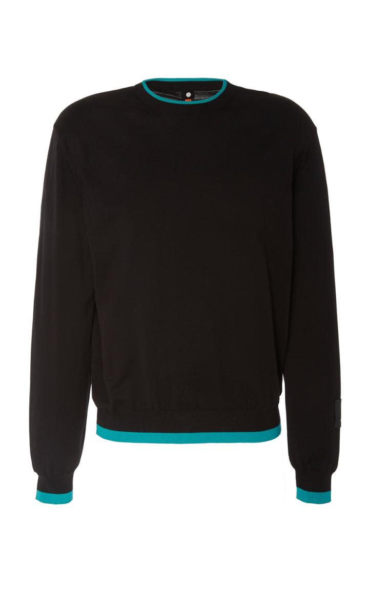 Oamc Logo-appliqud Cotton Sweater