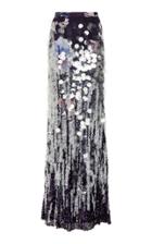 Salvatore Ferragamo Printed Degrade Paillette Skirt