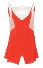 Victoria Beckham Cross-front Crepe De Chine Cami Top