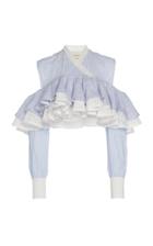 Rahul Mishra Ruffle Crop Shirt