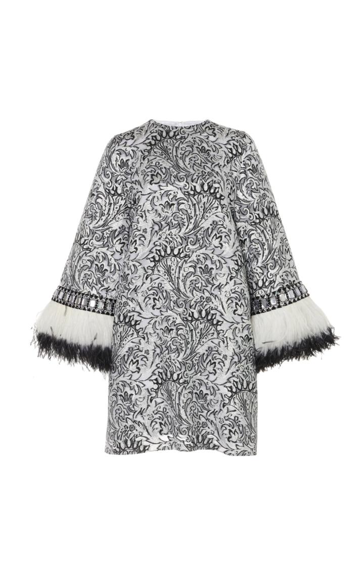 Moda Operandi Andrew Gn Embellished Brocade Mini Dress