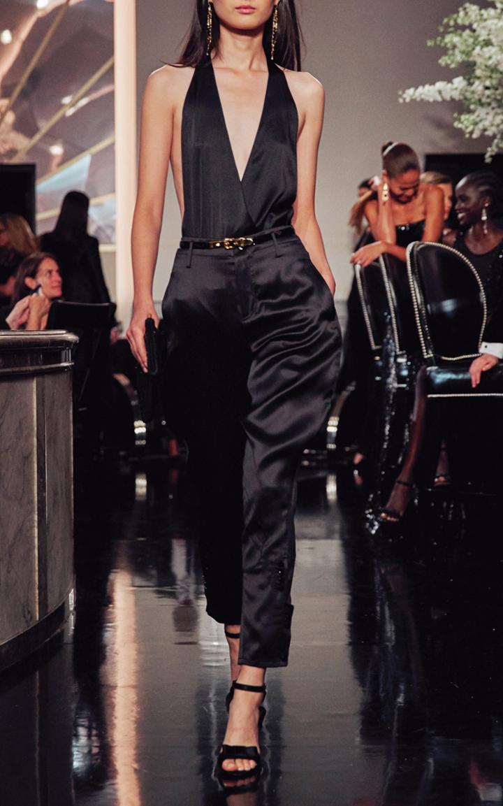 Moda Operandi Ralph Lauren Aldo Silk Satin Cropped Pants Size: 0