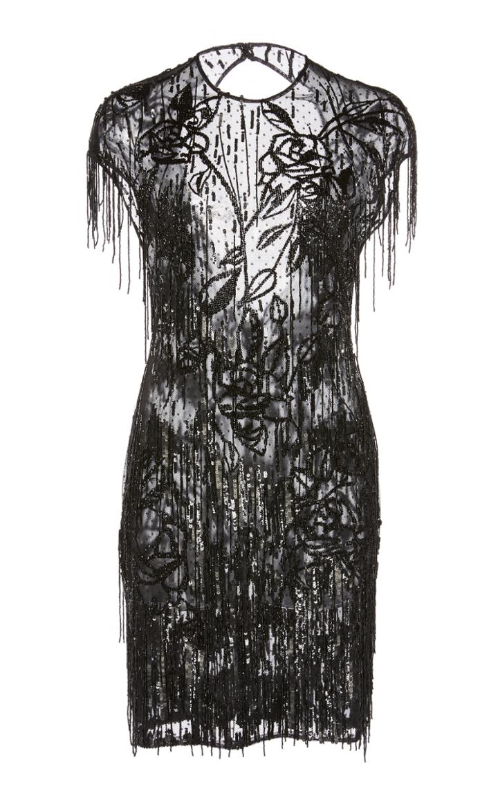 Zuhair Murad Beaded Fringe Mini Dress