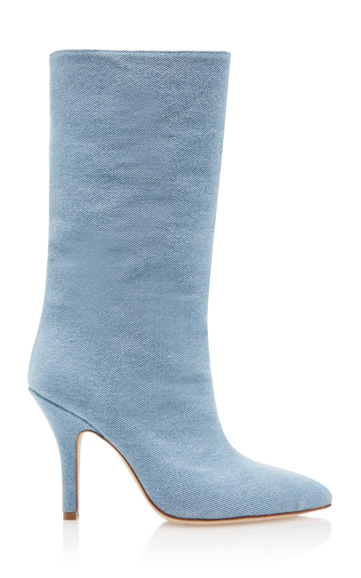 Paris Texas Denim Mid-height Boots