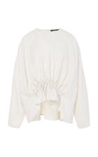 Derek Lam Cinched-waist Linen Top