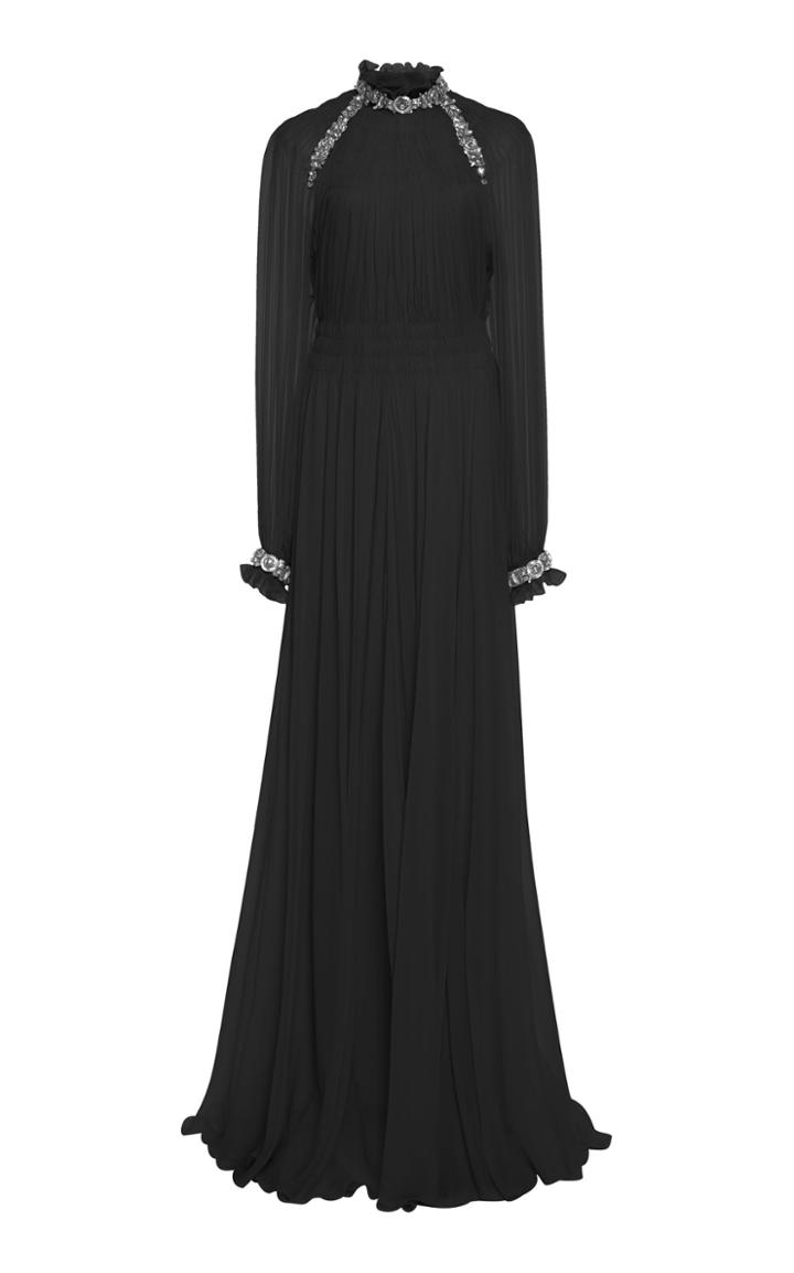 Alberta Ferretti Silk Chiffon Gown