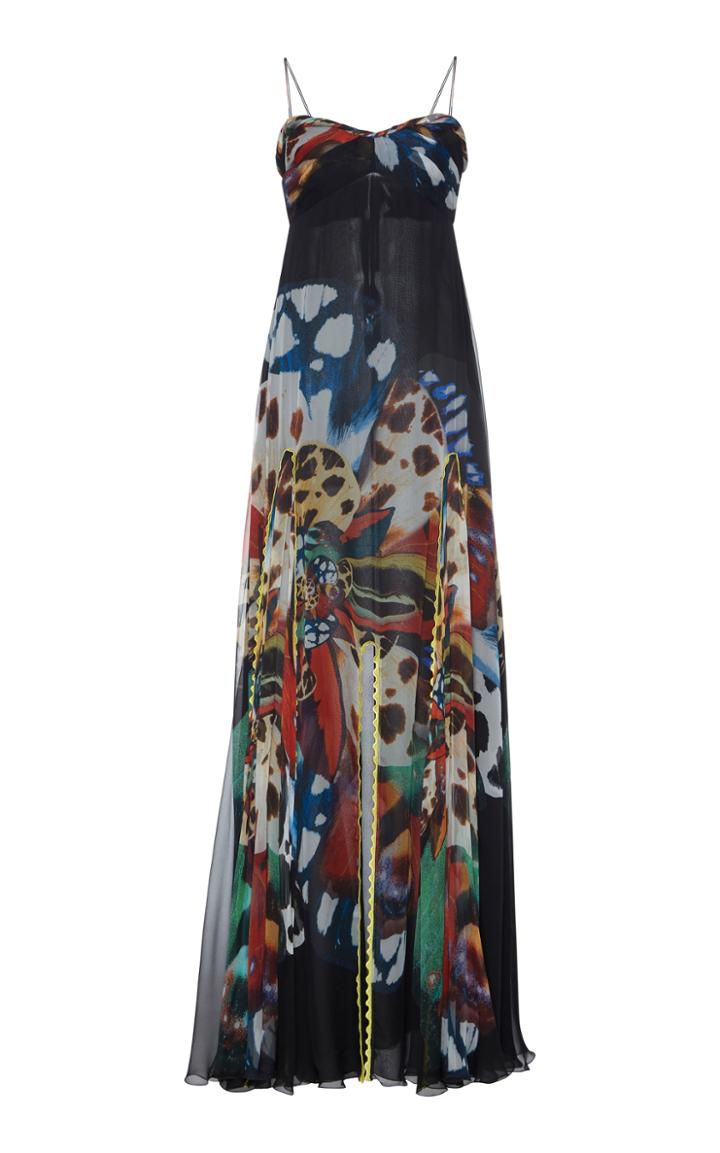 Roberto Cavalli Empire Silk Dress