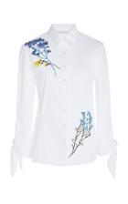 Carolina Herrera Button Down Embroidered Shirt