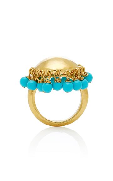 Aurlie Bidermann Ana Ring With Turquoise Resin