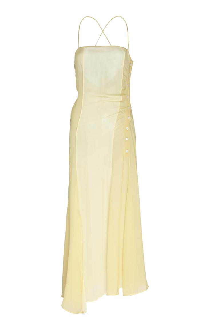 Acne Studios Delila Sleeveless Sheer Crepe Dress