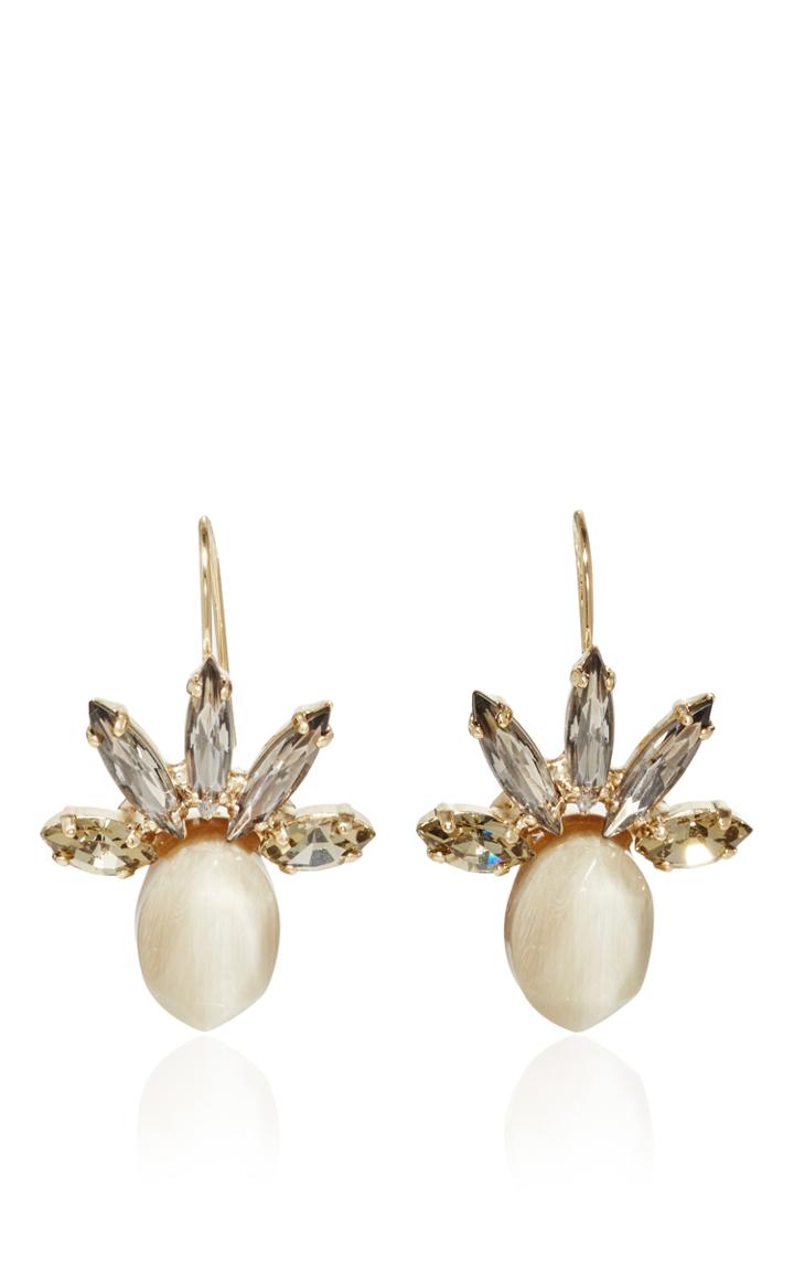 Marni Jewel Embellished Horn Earrings