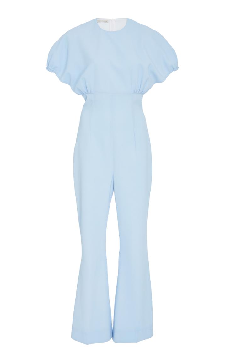 Emilia Wickstead Cleopatra Cap Sleeve Crepe Jumpsuit