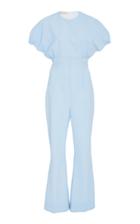 Emilia Wickstead Cleopatra Cap Sleeve Crepe Jumpsuit