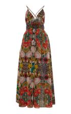 Moda Operandi Burnett New York Printed Chiffon Box-pleated Gown Size: 0