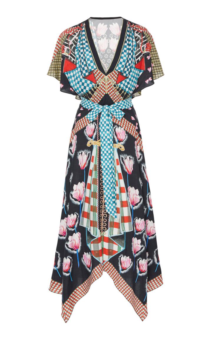 Temperley London Arabesque Printed Poplin Dress