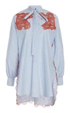 Costarellos Tie Embroidered Shirt