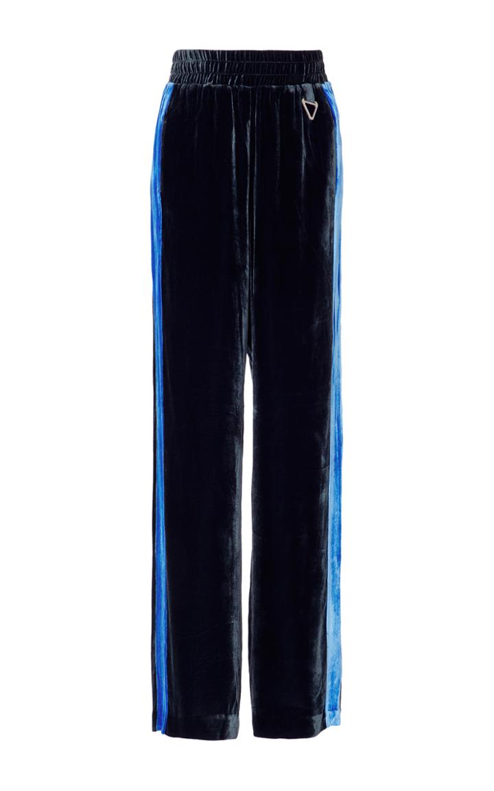 Dion Lee Balance Stripe Velvet Pant
