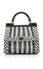 Dolce & Gabbana Intreccio Leather Top Handle Bag