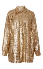 Michael Kors Collection Oversized Fil Coup Blouse
