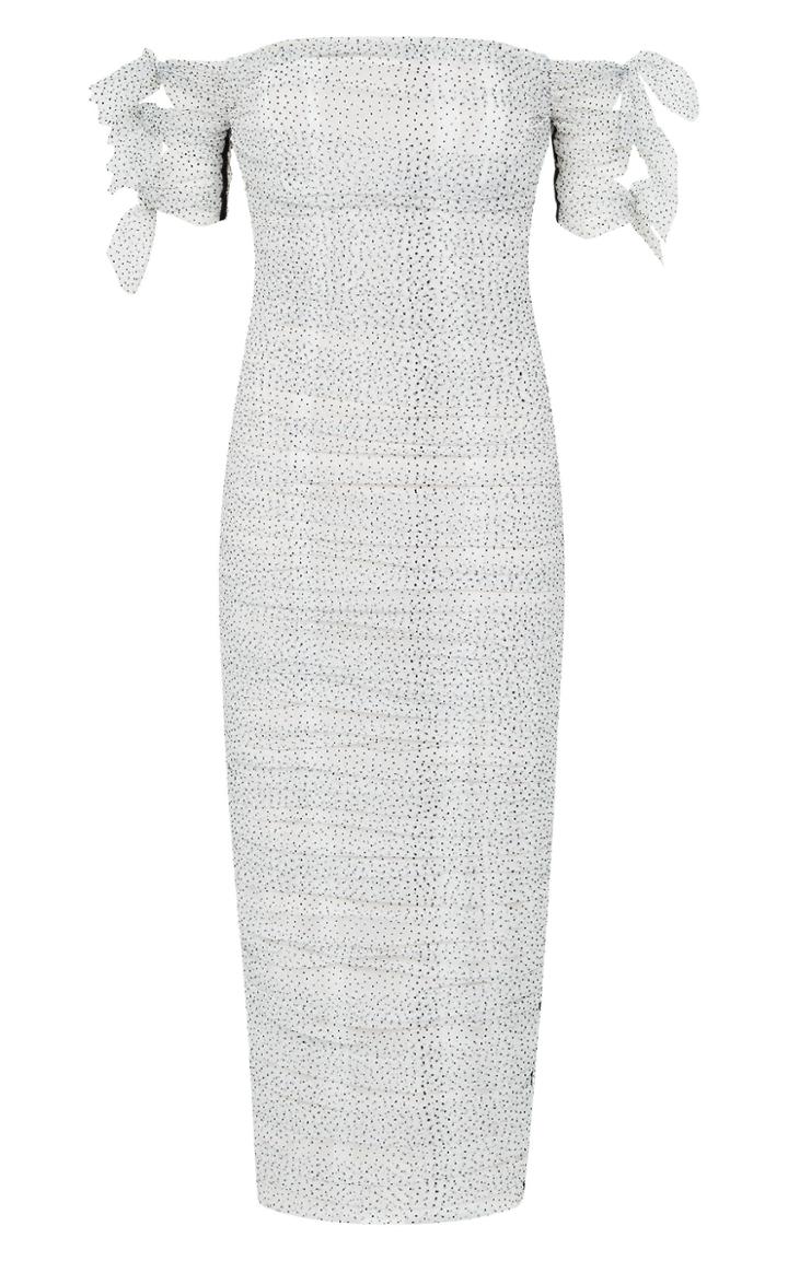 Rachel Gilbert Orlando Flocked Tulle Dress