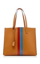 Mark Cross Fitzgerald Striped Leather Tote