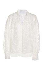 Noon By Noor Trenton Feather-embellished Top