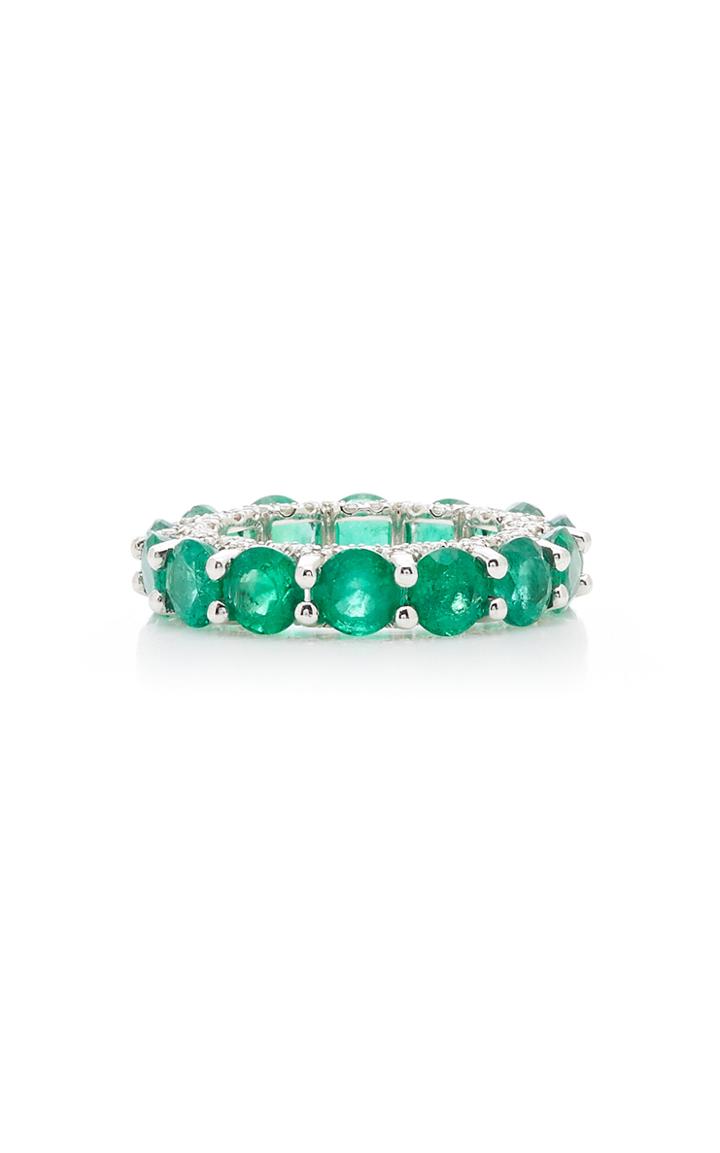 Luisa Alexander Holy 18k Gold, Emerald And Diamond Ring